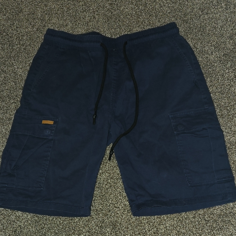 Amazon Men's Dark Blue Cargo Shorts